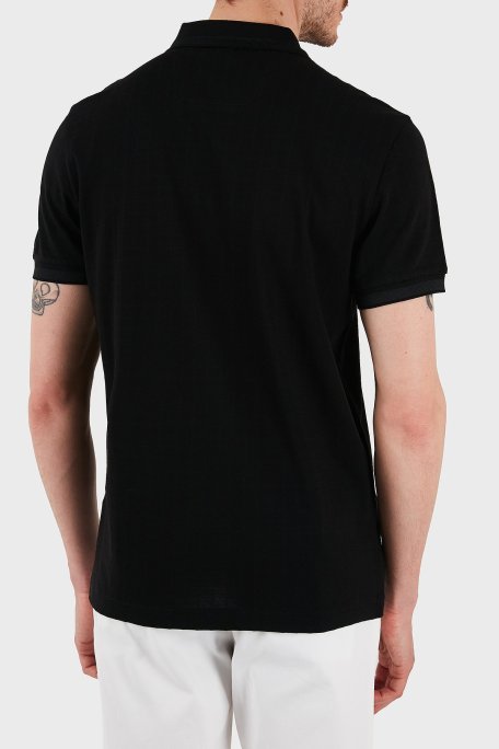 Boss Logolu Pamuklu Regular Fit Düğmeli Erkek Polo Yaka T Shirt 50538160 001 SİYAH - Boss (1)