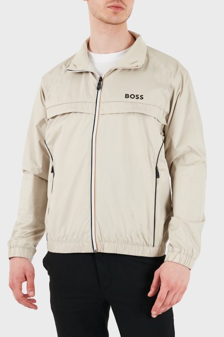 Boss Logolu Regular Fit Dik Yaka Erkek Mont 50551069 272 BEJ - Boss