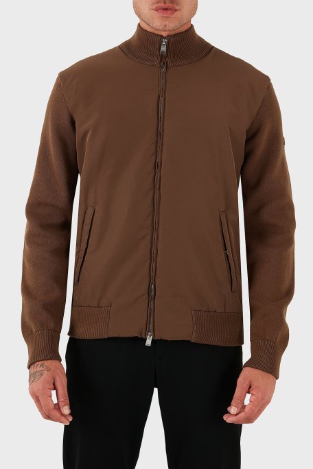 Boss Logolu Regular Fit Dik Yaka Yumuşak Dokulu Erkek Ceket 50543135 217 KAHVE - Boss