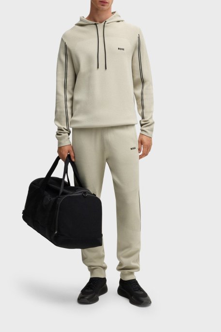 Boss Logolu Regular Fit Kapüşonlu Erkek Sweat 50523284 271 BEJ - Boss (1)