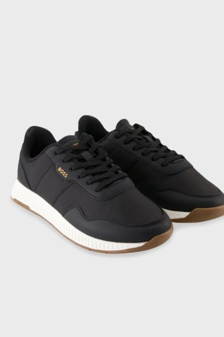 Boss Logolu Sneaker Erkek Ayakkabı 50523180 001 SİYAH - Boss (1)
