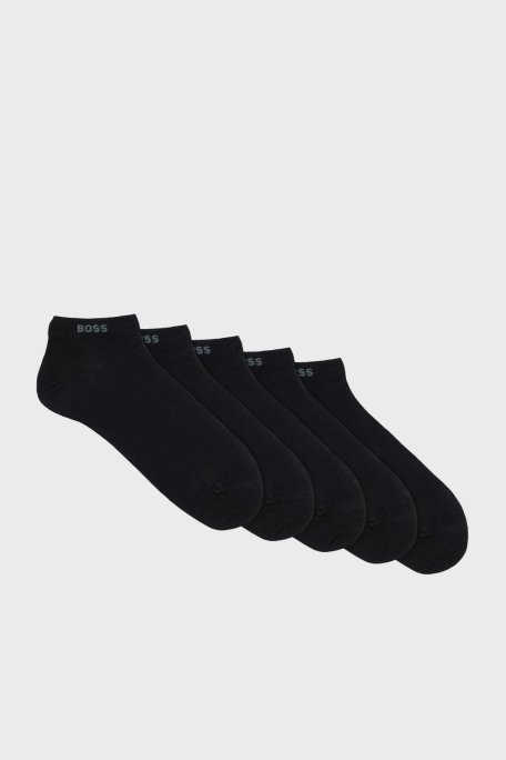 Boss Logolu Streç Pamuklu 5 Pack Erkek Çorap 50493197 001 SİYAH - Boss