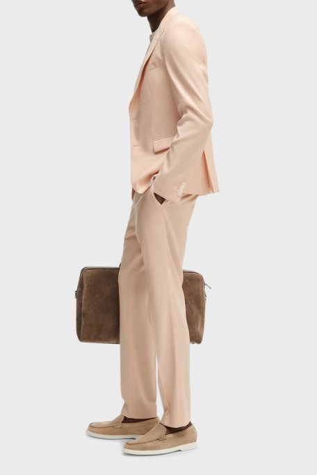 Boss Logolu Süet Laofer Erkek Ayakkabı 50543083 260 KAHVE - Boss (1)