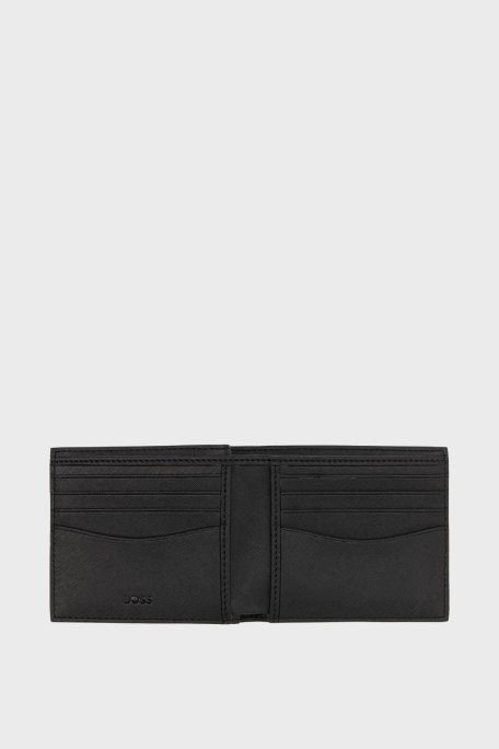 Boss Monogram Baskılı Deri Erkek Cüzdan 50542379 002 SİYAH - Boss (1)