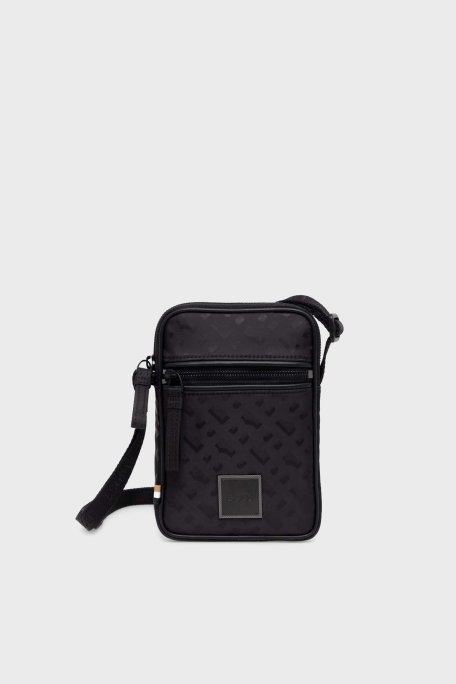 Boss Monogram Logo Baskılı Ayarlanabilir Askılı Erkek Çanta 50512079 001 SİYAH - Boss