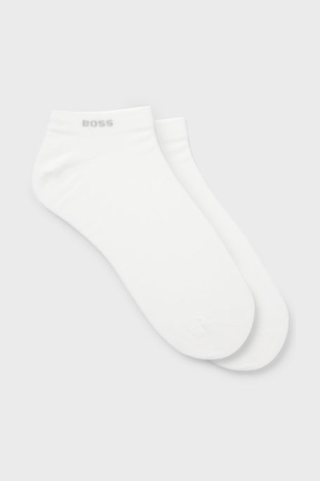 Boss Pamuk Karışımlı Logolu Erkek Çorap 50469849 100 BEYAZ - Boss (1)