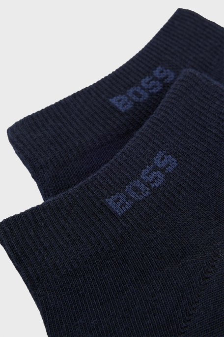Boss Pamuk Karışımlı Logolu Erkek Çorap 50469849 401 LACİVERT - Boss (1)