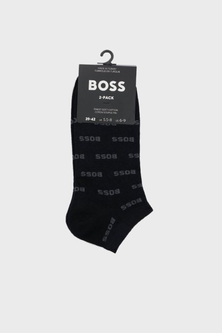 Boss Pamuk Karışımlı Logolu Erkek Çorap 50511423 001 SİYAH - Boss (1)