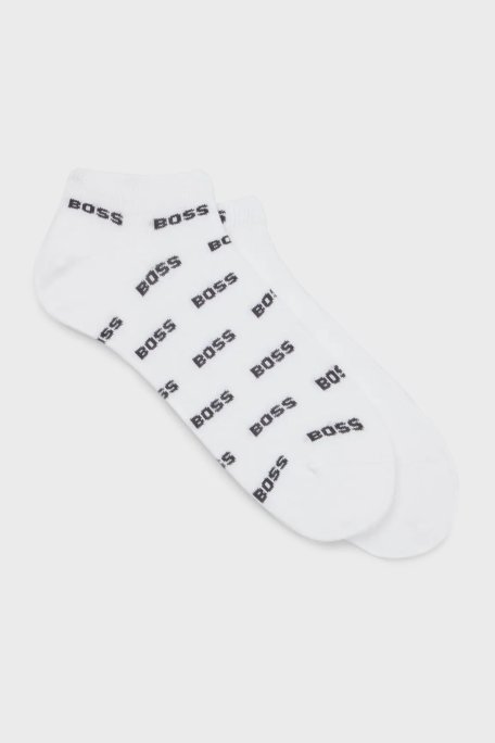 Boss Pamuk Karışımlı Logolu Erkek Çorap 50511423 100 BEYAZ - Boss