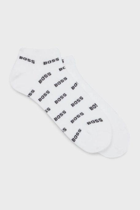 Boss Pamuk Karışımlı Logolu Erkek Çorap 50511423 100 BEYAZ - Boss