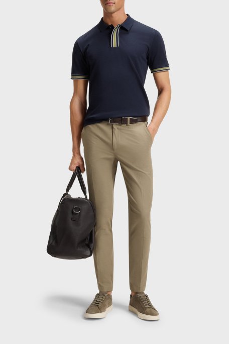 Boss Pamuk Karışımlı Slim Fit Daralan Paça Erkek Pantolon 50543945 252 BEJ - Boss (1)