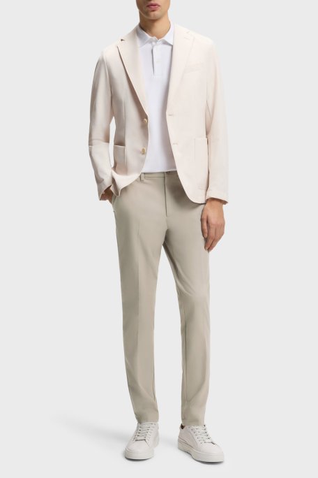 Boss Pamuk Karışımlı Slim Fit Daralan Paça Erkek Pantolon 50543945 294 GRİ - Boss (1)