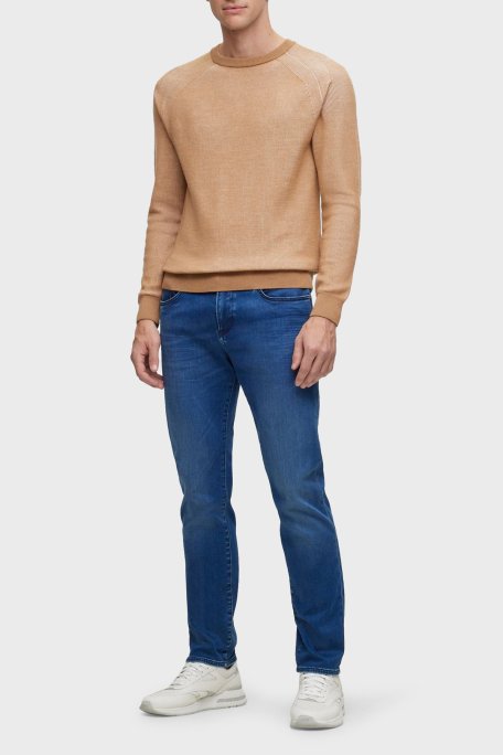 Boss Pamuk Karışımlı Streç Slim Fit Jeans Erkek Kot Pantolon 50501670 425 LACİVERT - Boss (1)