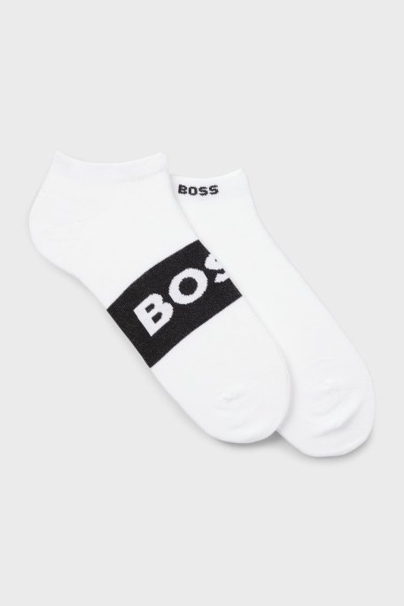 Boss Pamuklu Logolu 2 Pack Erkek Çorap 50469720 100 BEYAZ - Boss