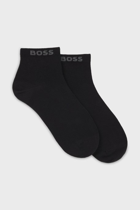Boss Pamuklu Logolu 2 Pack Erkek Çorap 50491208 001 SİYAH - Boss