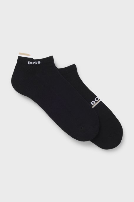 Boss Pamuklu Logolu 2 Pack Erkek Çorap 50554563 001 SİYAH - Boss
