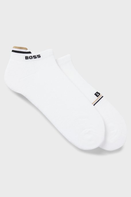 Boss Pamuklu Logolu 2 Pack Erkek Çorap 50554563 100 BEYAZ - Boss