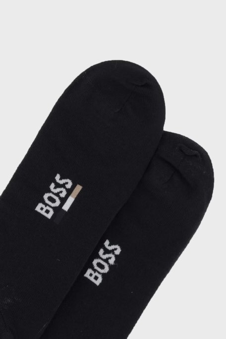 Boss Pamuklu Logolu 2 Pack Erkek Çorap 50559426 001 SİYAH - Boss (1)