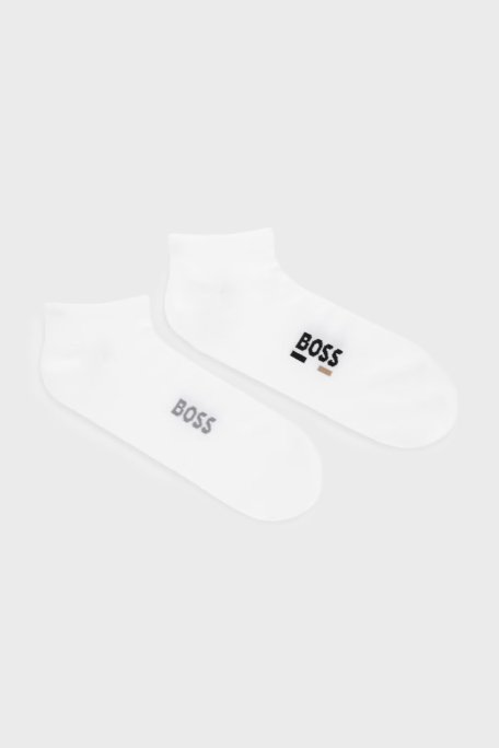 Boss Pamuklu Logolu 2 Pack Erkek Çorap 50559426 100 BEYAZ - Boss