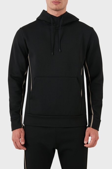 Boss Pamuklu Logolu Regular Fit Kapüşonlu Erkek Sweat 50523905 001 SİYAH - Boss