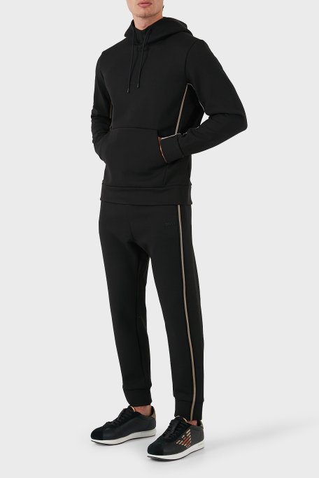 Boss Pamuklu Logolu Regular Fit Kapüşonlu Erkek Sweat 50523905 001 SİYAH - Boss (1)