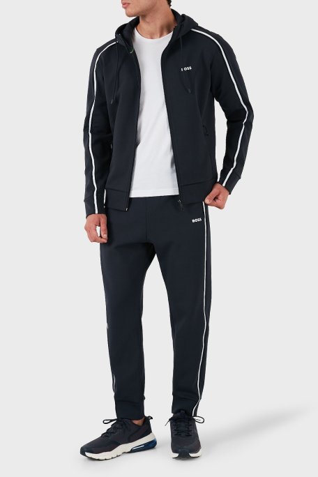 Boss Pamuklu Logolu Regular Fit Kapüşonlu Erkek Sweat 50523912 402 LACİVERT - Boss (1)