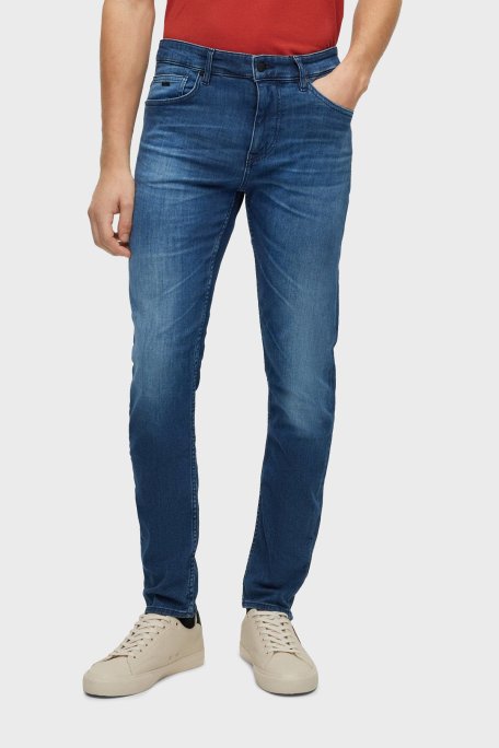 Boss Pamuklu Normal Bel Slim Fit Pantolon Erkek Kot Pantolon 50491002 421 LACİVERT - Boss