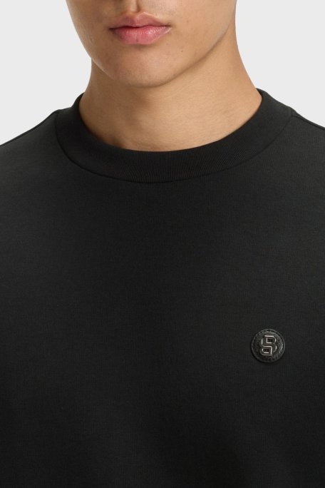 Boss Pamuklu Regular Fit Bisiklet Yaka Erkek Sweat 50520302 001 SİYAH - Boss (1)