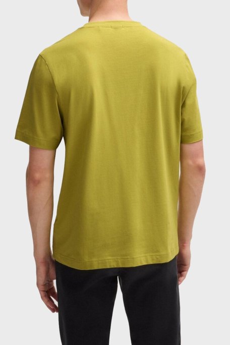 Boss Pamuklu Regular Fit Bisiklet Yaka Erkek T Shirt 50473278 398 FISTIK YEŞİL - Boss (1)