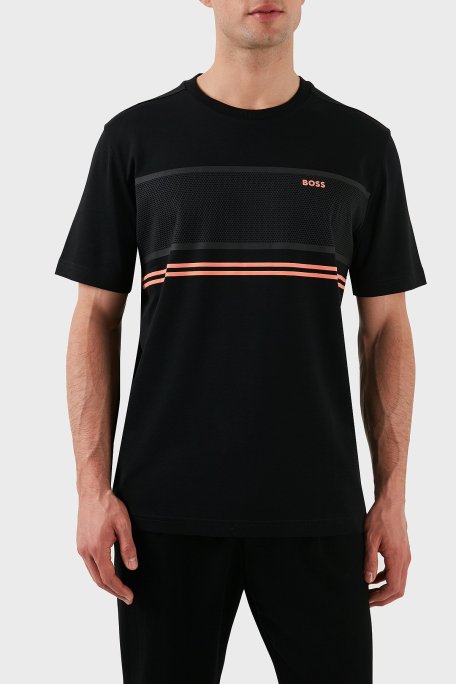 Boss Pamuklu Regular Fit Bisiklet Yaka Erkek T Shirt 50513021 001 SİYAH - Boss