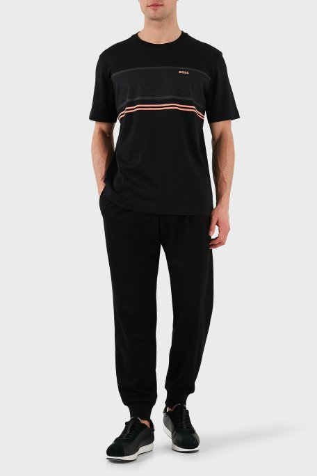 Boss Pamuklu Regular Fit Bisiklet Yaka Erkek T Shirt 50513021 001 SİYAH - Boss (1)