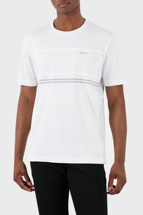 Boss Pamuklu Regular Fit Bisiklet Yaka Erkek T Shirt 50513021 100 BEYAZ - Boss (1)