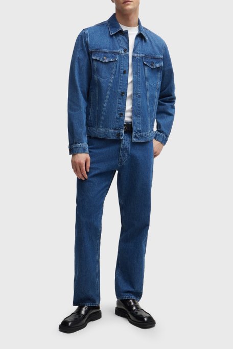 Boss Pamuklu Regular Fit Bisiklet Yaka Erkek T Shirt 50520298 100 BEYAZ - Boss (1)