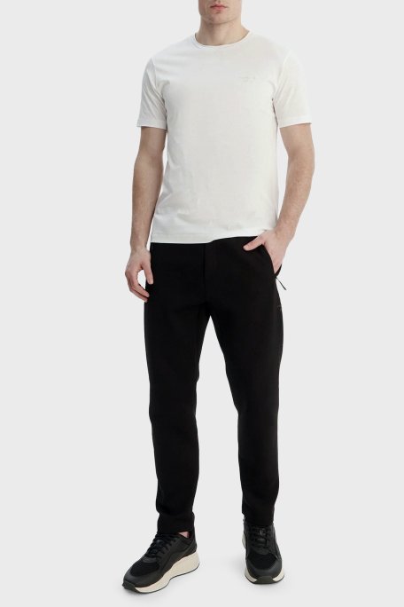 Boss Pamuklu Regular Fit Bisiklet Yaka Erkek T Shirt 50562696 100 BEYAZ - Boss (1)