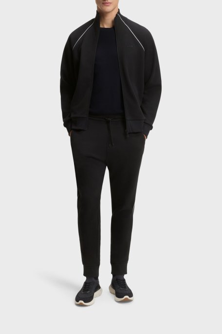 Boss Pamuklu Regular Fit Çizgi Detaylı Erkek Eşofman Takımı 50555906 001 SİYAH - Boss (1)