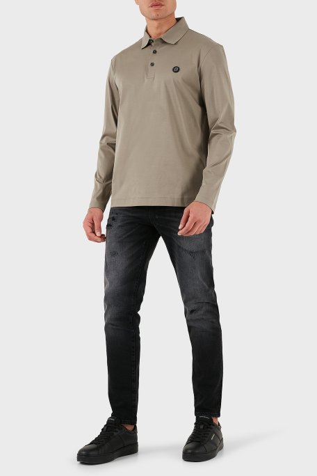 Boss Pamuklu Regular Fit Düğmeli Erkek Polo Yaka Sweat 50523917 245 HAKİ - Boss (1)