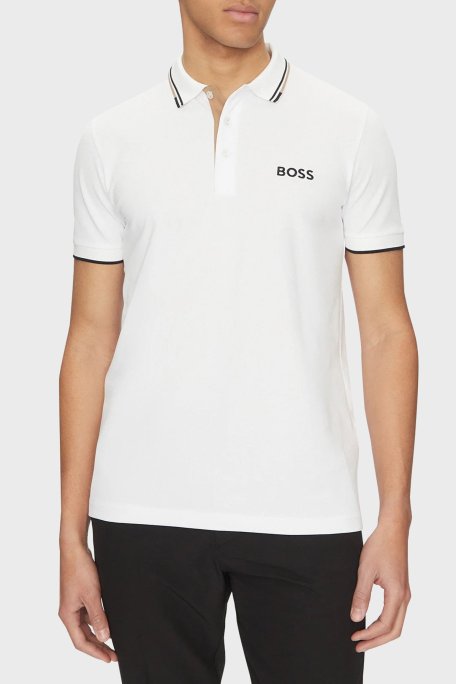 Boss Pamuklu Regular Fit Düğmeli Erkek Polo Yaka T Shirt 50469102 103 BEYAZ - Boss