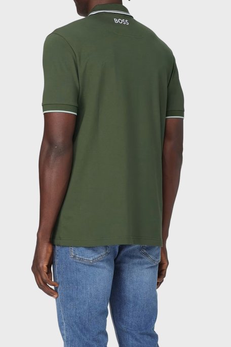 Boss Pamuklu Regular Fit Düğmeli Polo T Shirt Erkek Polo Yaka T Shirt 50469102 355 HAKİ - Boss (1)