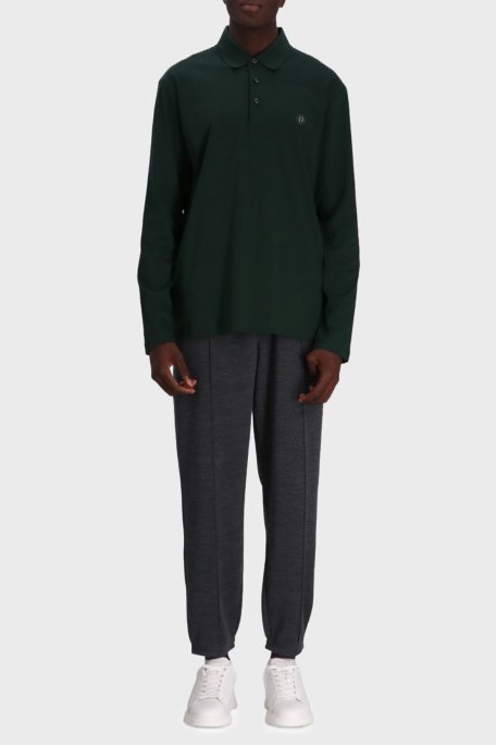 Boss Pamuklu Regular Fit Düğmeli Polo Yaka Erkek Sweat 50523917 385 YEŞİL - Boss (1)