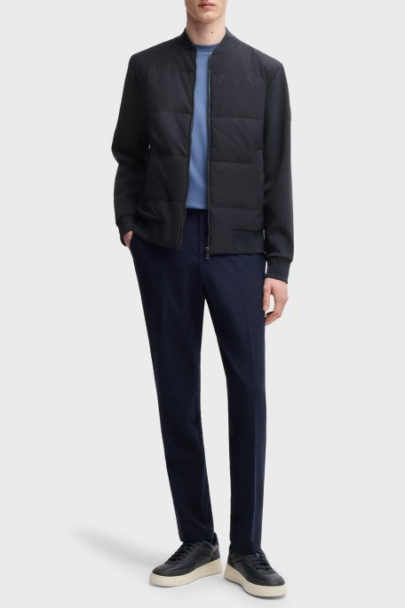 Boss Pamuklu Regular Fit Kapitoneli Kolej Yaka Erkek Ceket 50532767 404 LACİVERT - Boss (1)