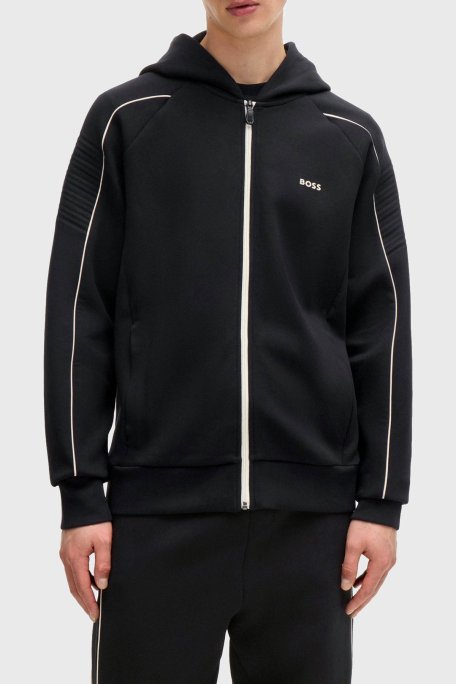 Boss Pamuklu Regular Fit Kapüşonlu Erkek Sweat 50518197 001 SİYAH - Boss