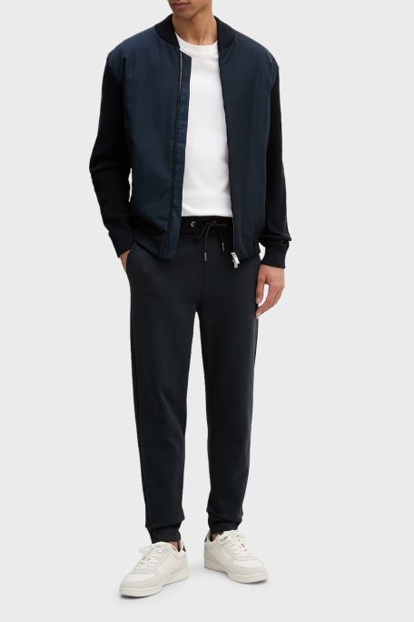 Boss Pamuklu Regular Fit Kolej Yaka Fermuarlı Erkek Mont 50556325 404 LACİVERT - Boss (1)