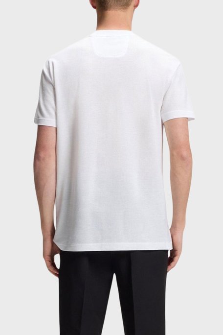 Boss Pamuklu Regular Fit Logo Detaylı Bisiklet Yaka Erkek T Shirt 50559320 100 BEYAZ - Boss (1)