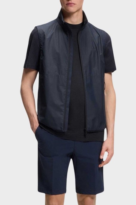 Boss Pamuklu Regular Fit Logo Detaylı Bisiklet Yaka Erkek T Shirt 50559320 402 LACİVERT - Boss (1)