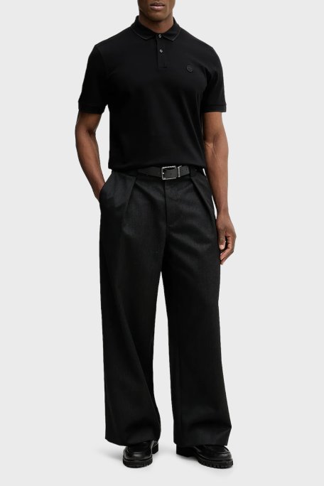 Boss Pamuklu Regular Fit Logolu Düğmeli Erkek Polo 50555300 001 SİYAH - Boss (1)