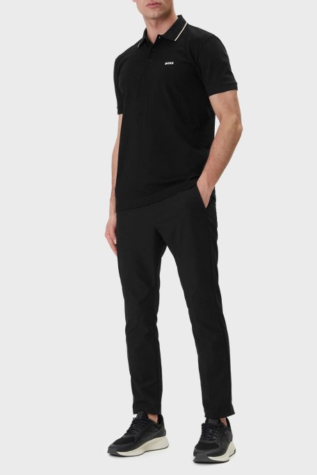 Boss Pamuklu Regular Fit Logolu Düğmeli Erkek Polo 50559365 001 SİYAH - Boss (1)