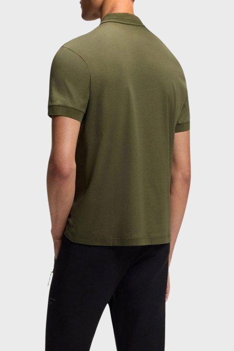 Boss Pamuklu Regular Fit Logolu Düğmeli Erkek Polo 50559801 347 HAKİ - Boss (1)