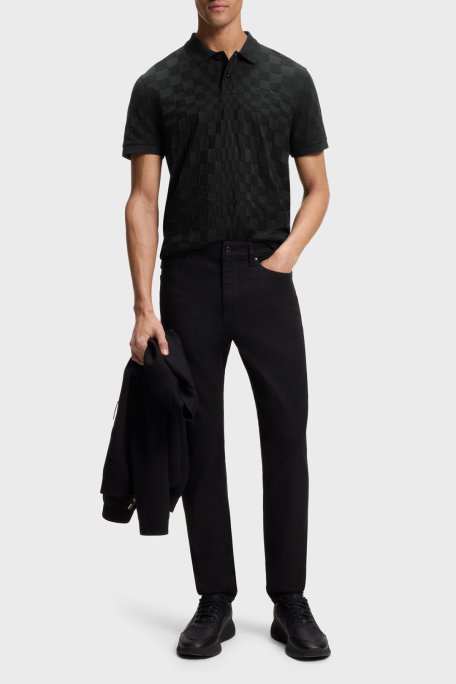 Boss Pamuklu Regular Fit Logolu Düğmeli Erkek Polo 50559802 001 SİYAH - Boss (1)