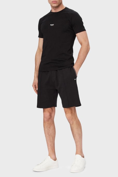 Boss Pamuklu Regular Fit Logolu Normal Bel Erkek Şort 50561490 001 SİYAH - Boss (1)
