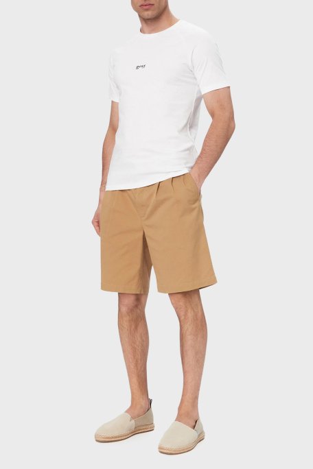 Boss Pamuklu Regular Fit Logolu Yuvarlak Yaka Erkek T Shirt 50517970 105 BEYAZ - Boss (1)